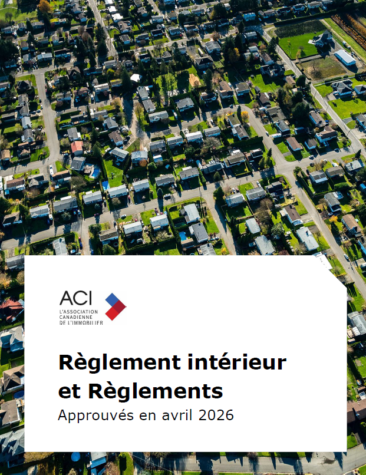 Reglement interieur et Reglements Approuves en avril 2026