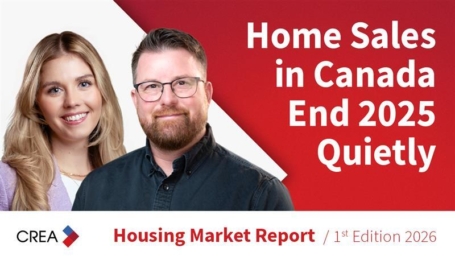 Canadian Home Sales Housing Market Report 1st 2026
